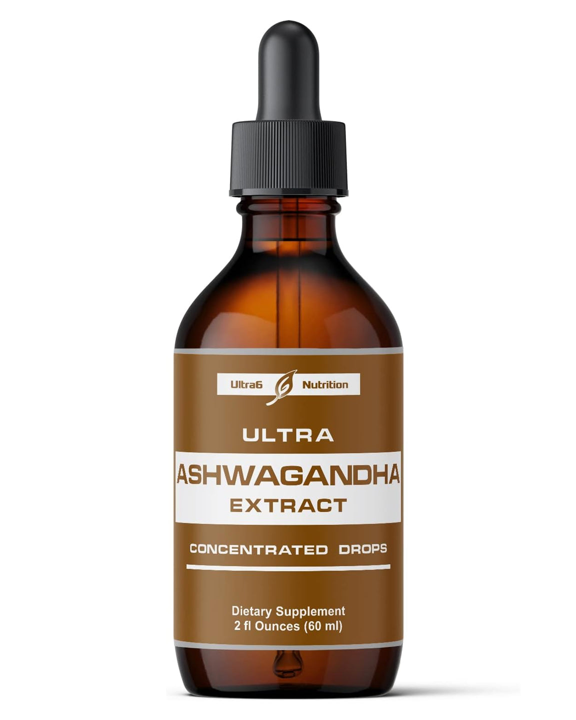 Extra Strength Ashwagandha Drops - Organic Adaptogen For Calm & Focus Support